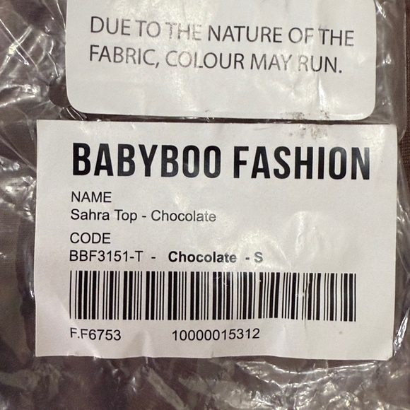 BABYBOO SAHRA TOP CHOCOLATE - S - Picture 5 of 7